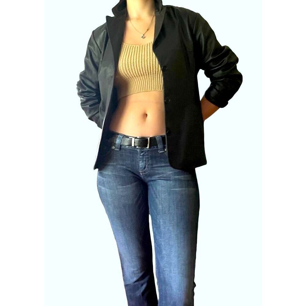 FREE COUNTRY  Black Genuine Leather Jacket M